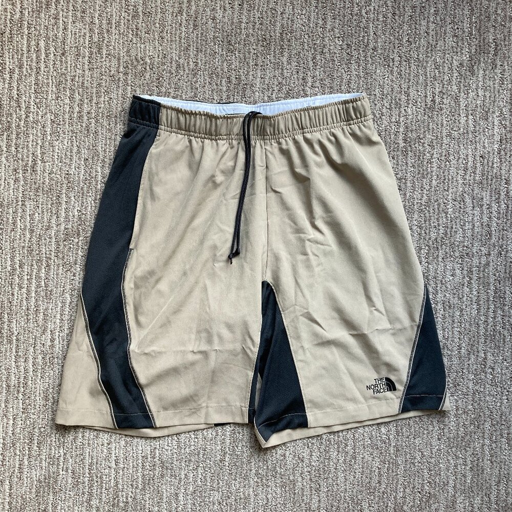 Men's Small The North Face Lined Running Shorts Tan